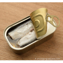 Sardines en conserve dans l&#39;huile d&#39;olive Poisson 120 grammes